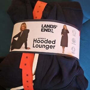 Lands' End Dark Blue Hooded Lounger